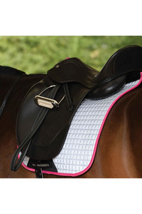 Weatherbeeta Reflective Prime Dressage Saddle Pad Silver / Pink 1007118